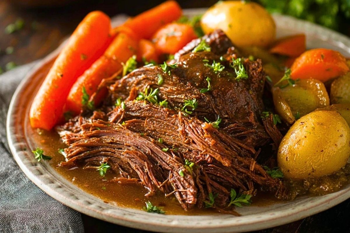 Slow Cooker Pot Roast with Gravy