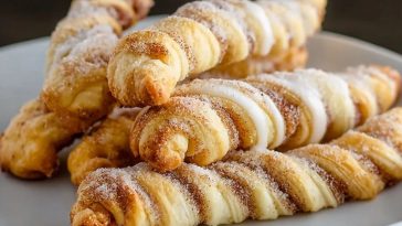 Baked Cinnamon Twists with Crescent Rolls