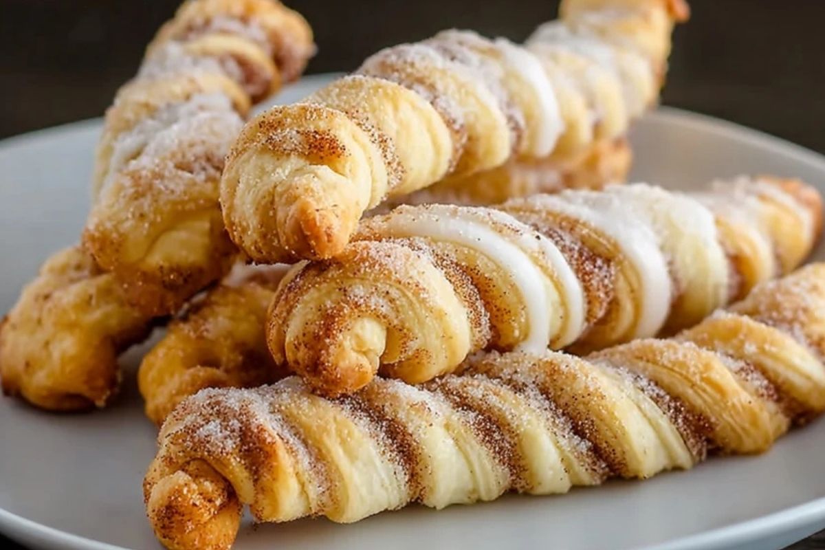 Baked Cinnamon Twists with Crescent Rolls
