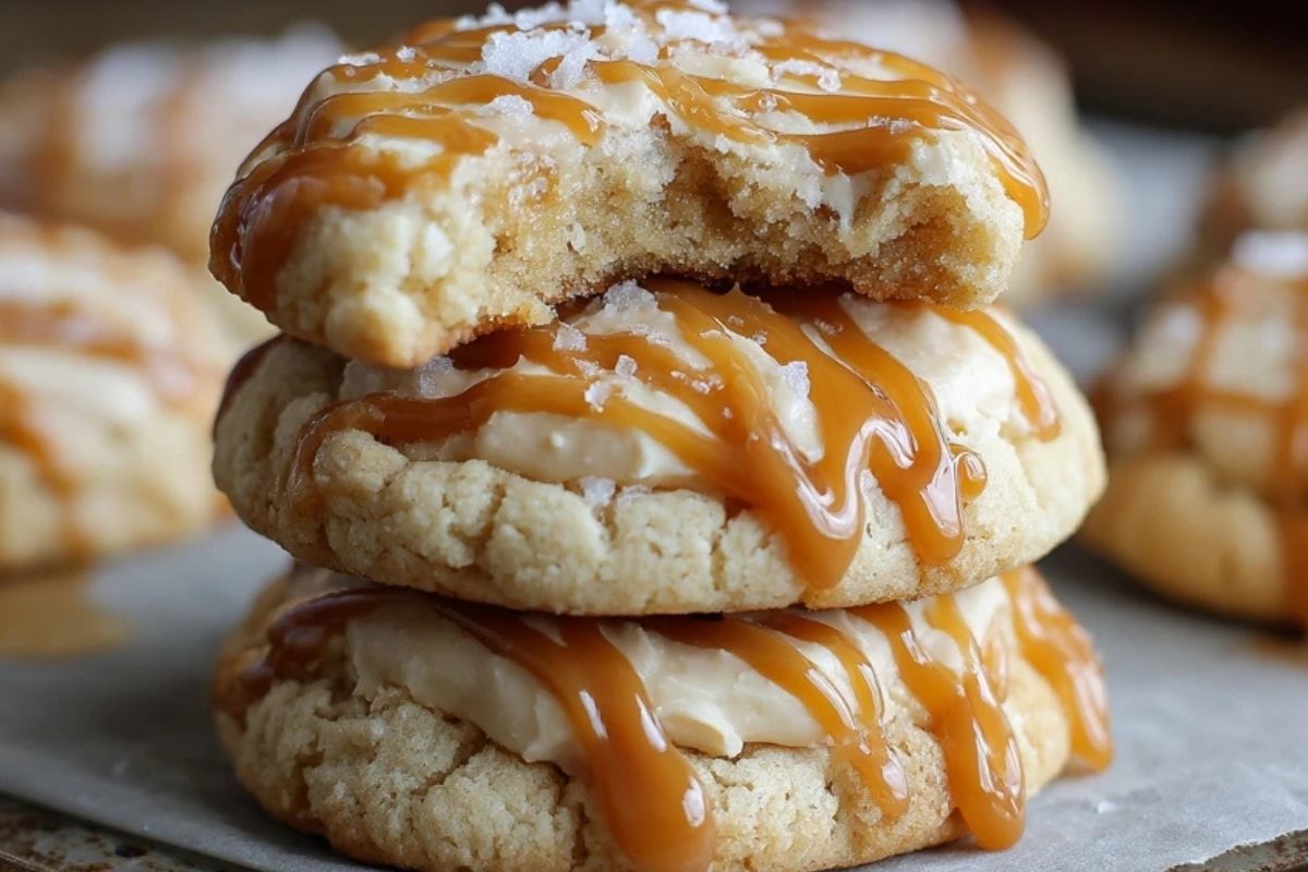 Caramel Cheesecake Cookies