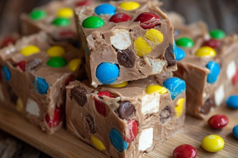 Chocolate Marshmallow M&M Fudge
