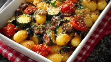 Crispy Roasted Vegetables With Gnocchi