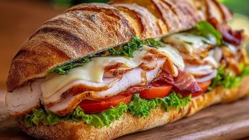Easy Grilled Chicken Cordon Bleu Sandwich