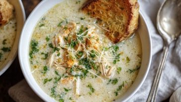 Garlic Parmesan Chicken Soup