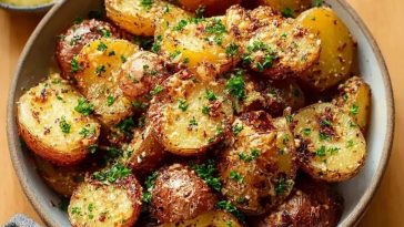 Garlic Parmesan Roasted Potatoes