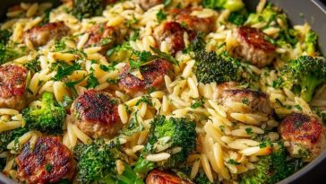 Sausage Broccoli Orzo