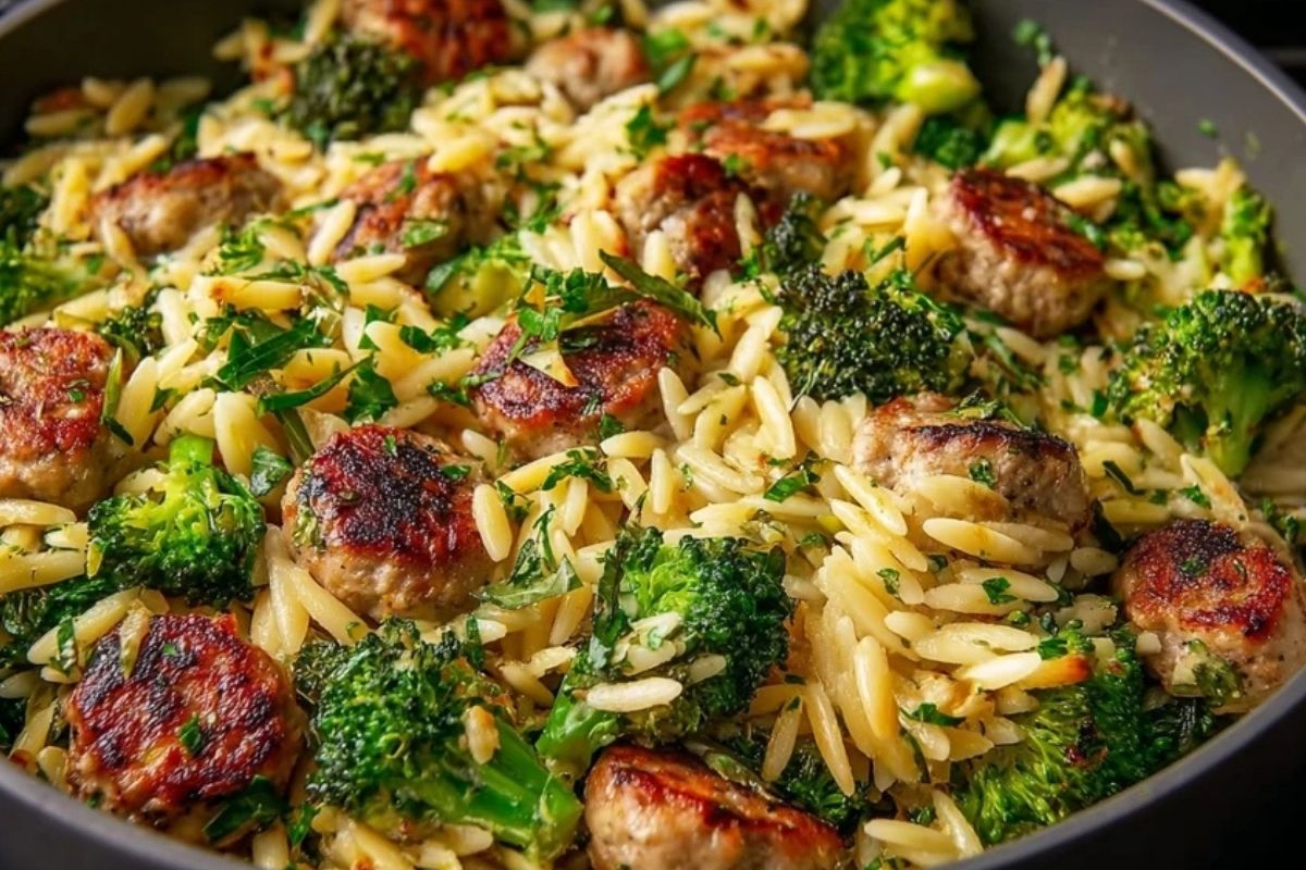 Sausage Broccoli Orzo