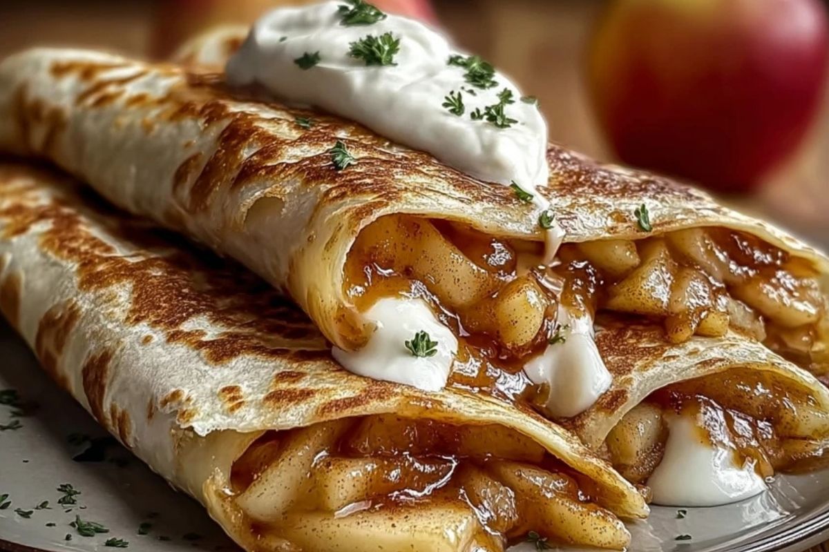 Apple Cinnamon Breakfast Quesadillas