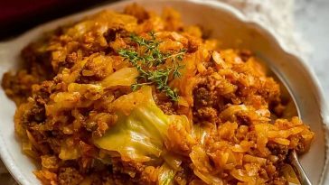 Budget Ground Beef And Cabbage Casserole