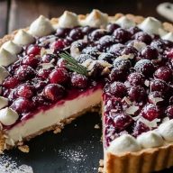 Cranberry White Chocolate Tart