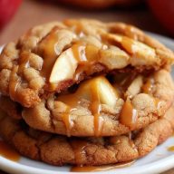 Easy Caramel Apple Cookies