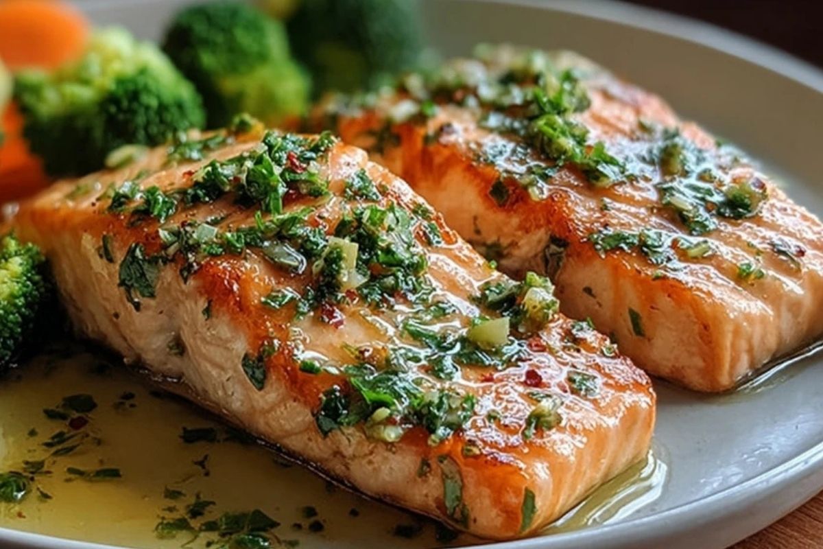 Easy Garlic Butter Baked Salmon