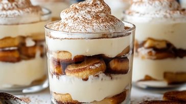 Eggnog Tiramisu Cups