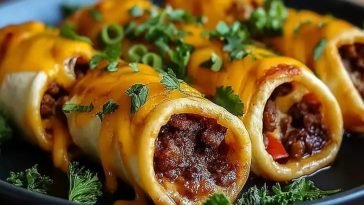 Garlic Butter Cheeseburger Rollups