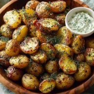 Golden Herb Roasted Baby Potatoes