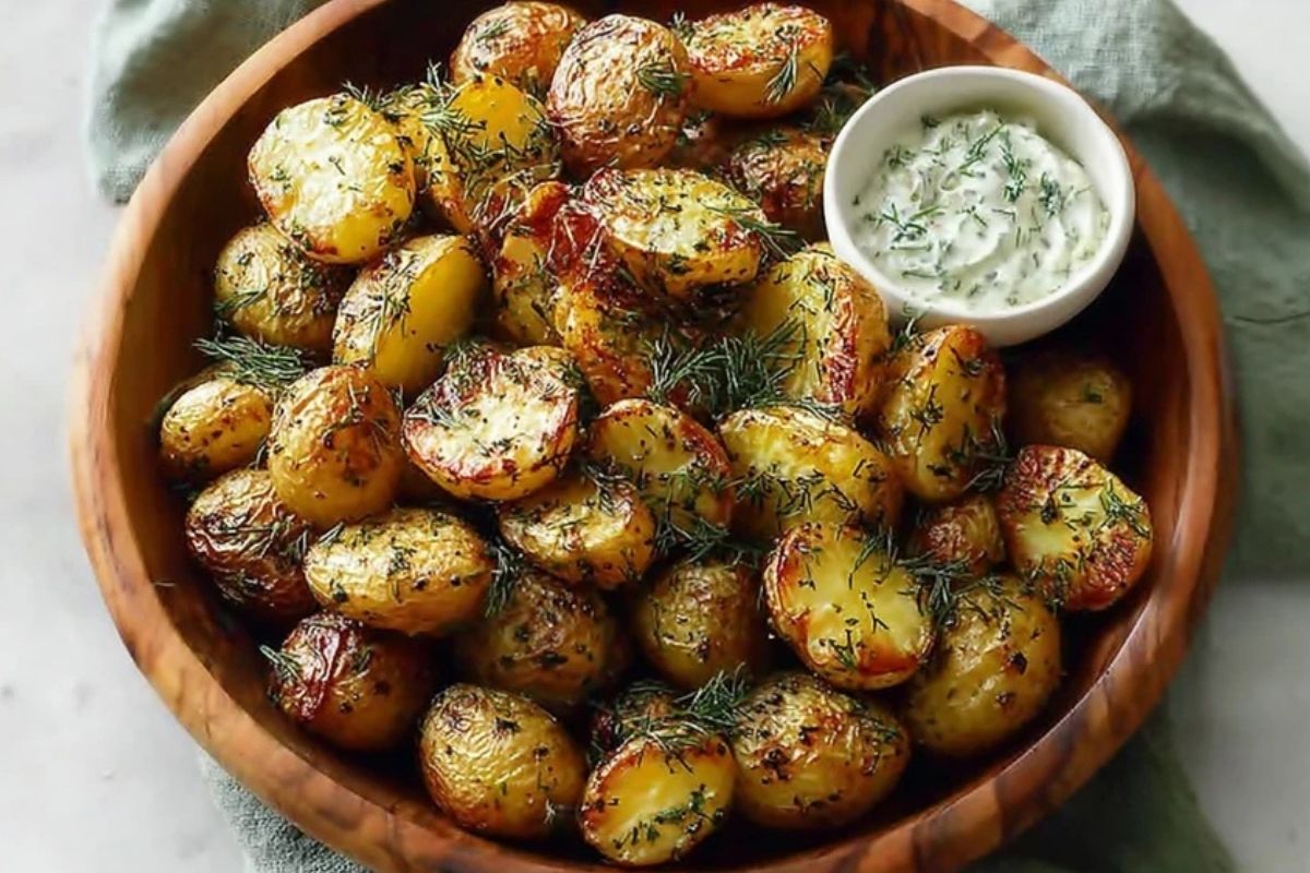 Golden Herb Roasted Baby Potatoes