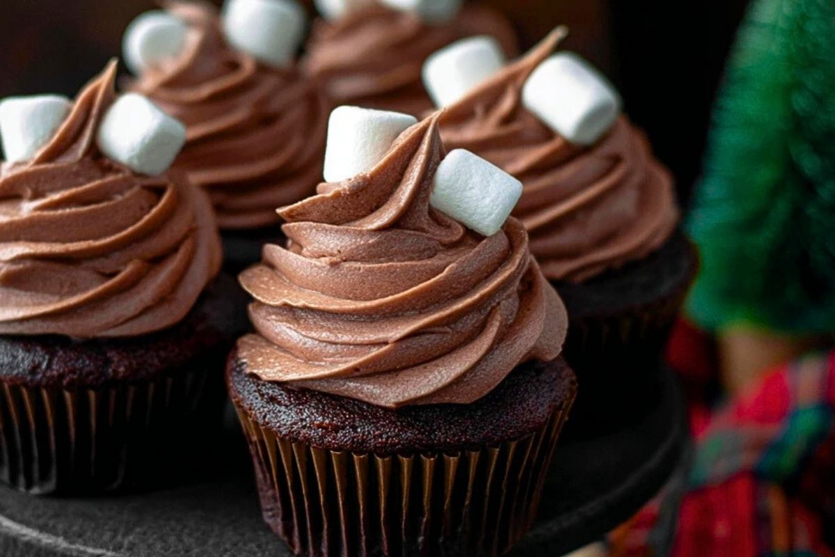 Hot Cocoa Cupcakes