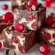 Irresistible Cherry Garcia Fudge