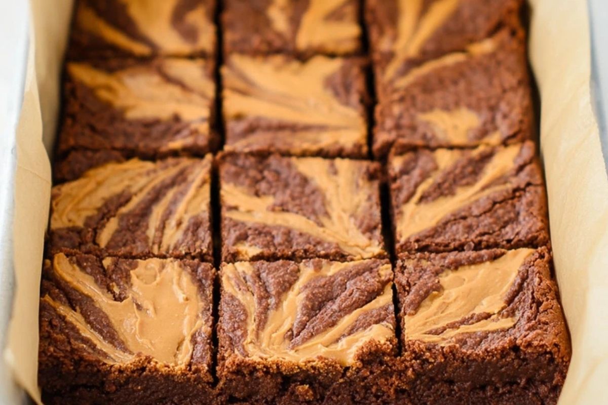 Peanut Butter Swirl Brownies