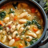Easy Tuscan White Bean Soup