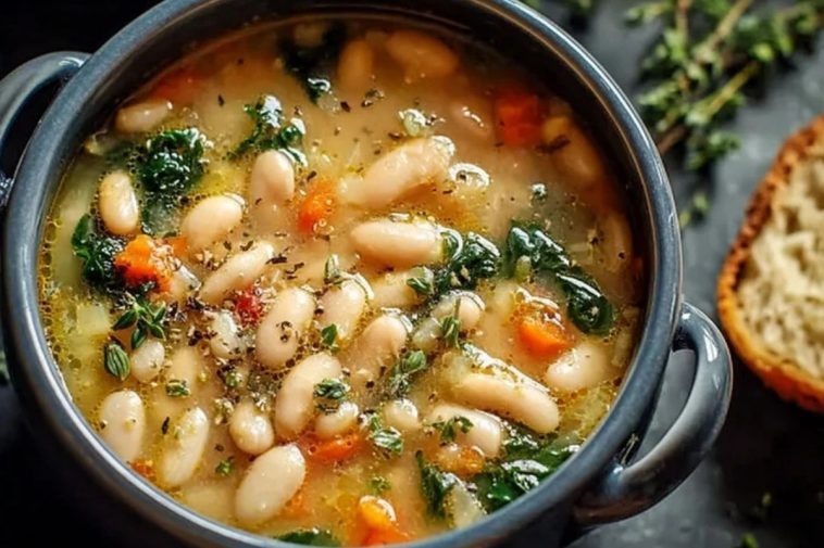 Easy Tuscan White Bean Soup