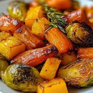 Maple Roasted Thanksgiving Veggies