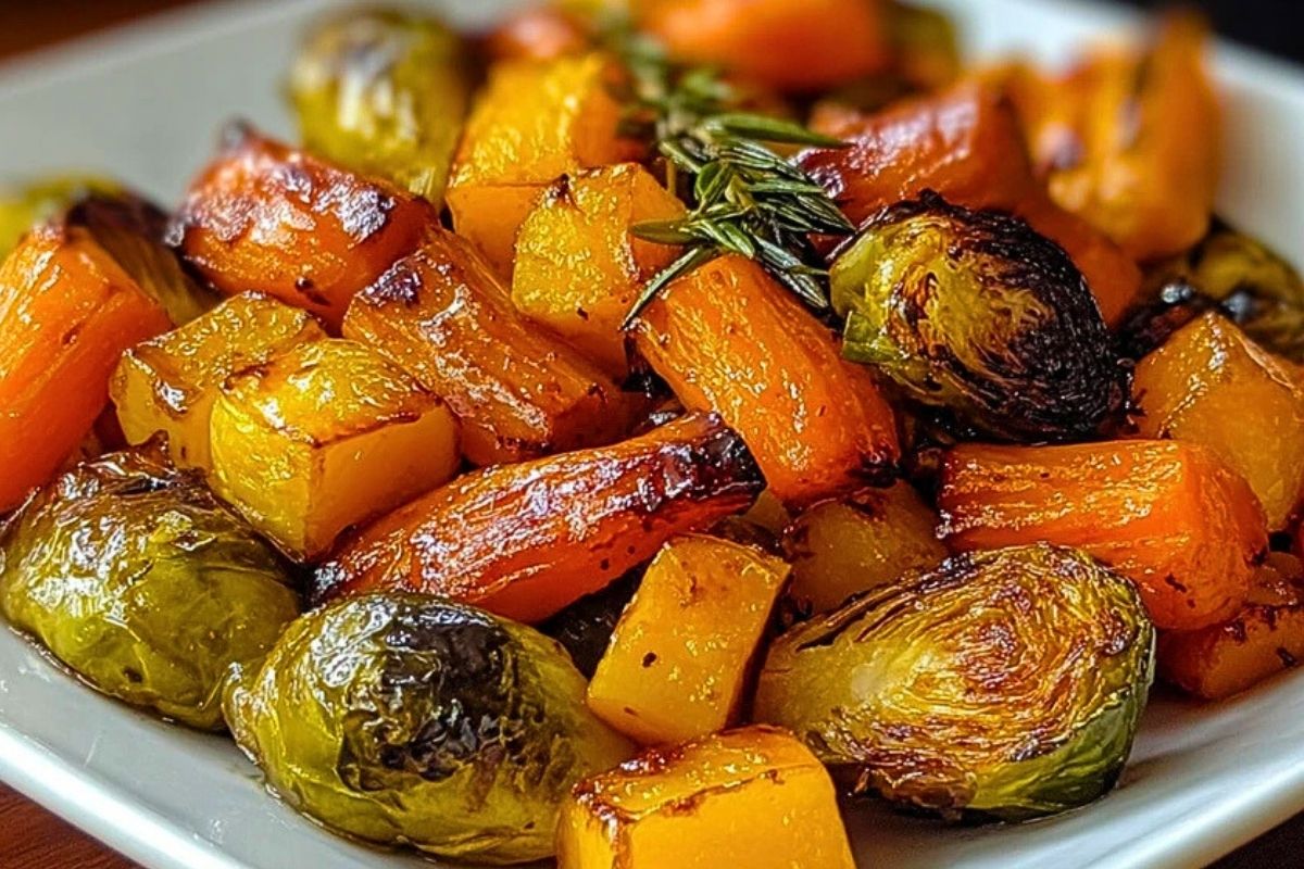 Maple Roasted Thanksgiving Veggies