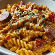 20-Minute One-Pot Creamy Cajun Sausage Pasta
