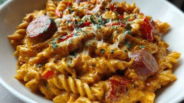 20-Minute One-Pot Creamy Cajun Sausage Pasta