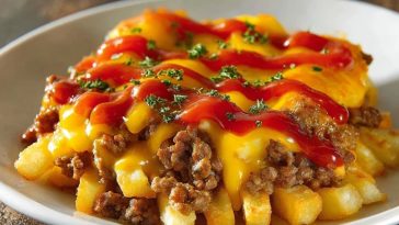 Cheeseburger French Fry Bake