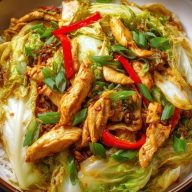 Chinese Chicken Cabbage Stir-Fry