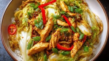 Chinese Chicken Cabbage Stir-Fry