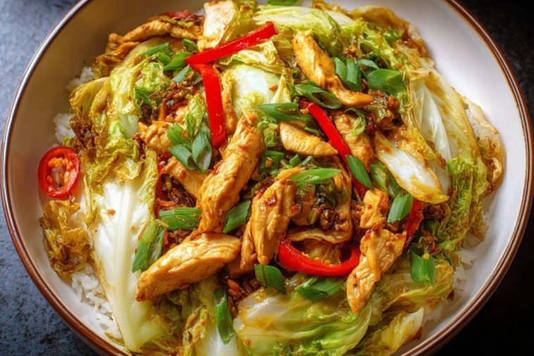 Chinese Chicken Cabbage Stir-Fry