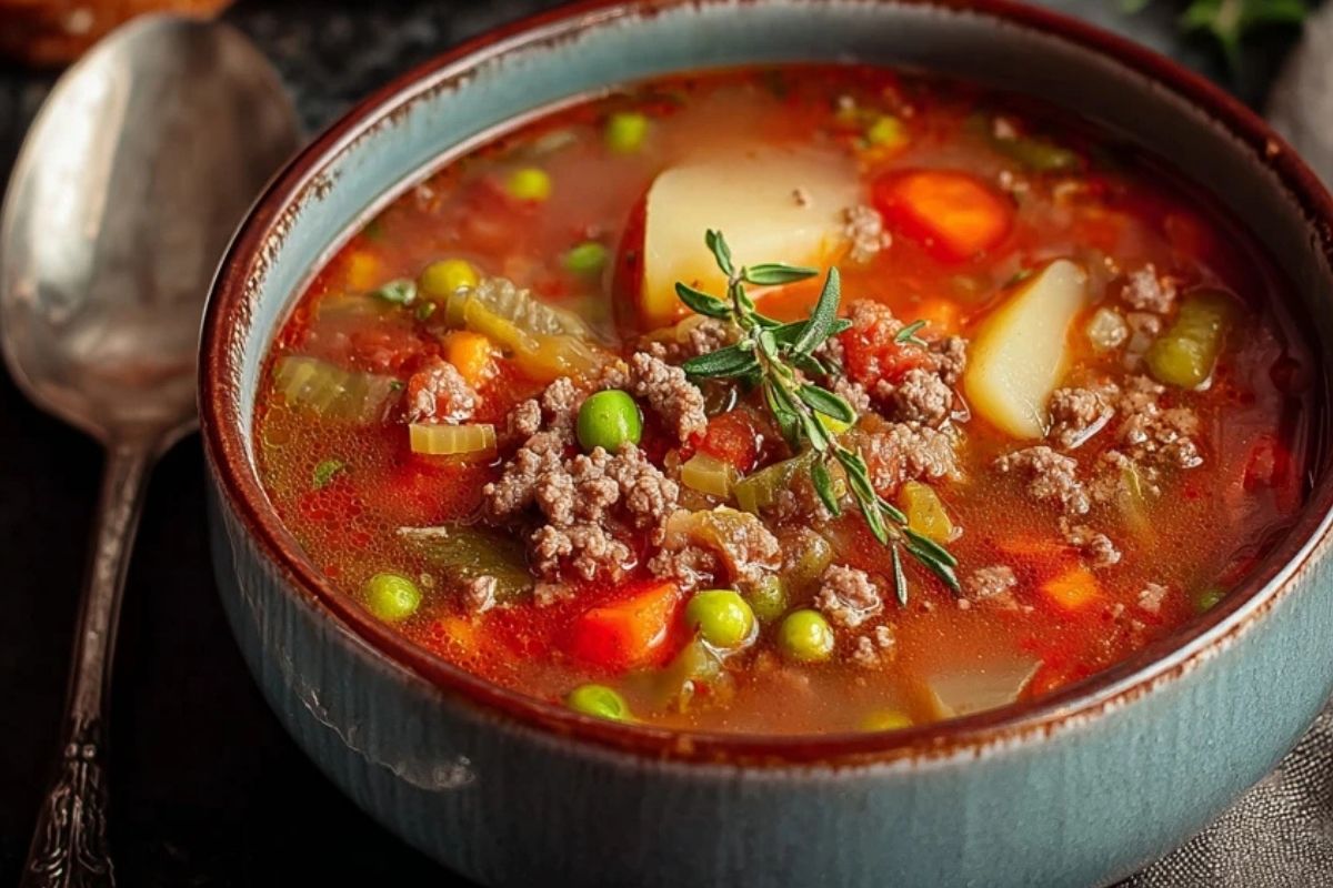 Classic Ground Beef Soup