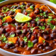 Easy Black Bean Chili – Healthy, Low Fat, and Ready in 30 Minutes