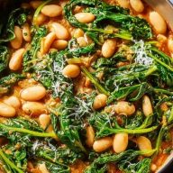 Easy Mediterranean White Beans and Greens