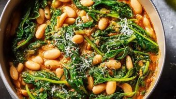 Easy Mediterranean White Beans and Greens