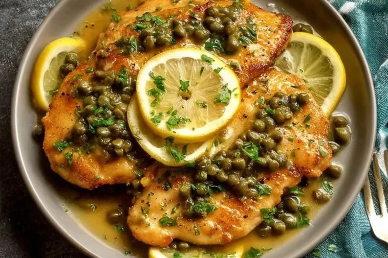 Garlic Crockpot Chicken Piccata