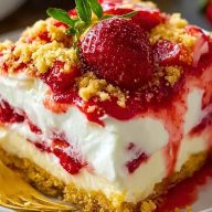 No-Bake Strawberry Shortcake Dessert