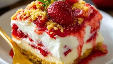 No-Bake Strawberry Shortcake Dessert