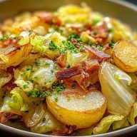 Nostalgic Fried Cabbage and Potatoes