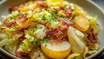 Nostalgic Fried Cabbage and Potatoes