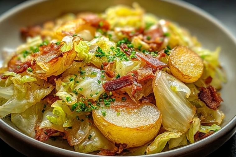 Nostalgic Fried Cabbage and Potatoes