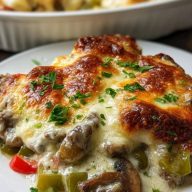 Philly Cheesesteak Casserole