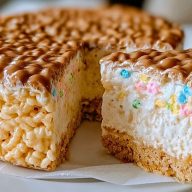 Rice Krispie Treat Cheesecake