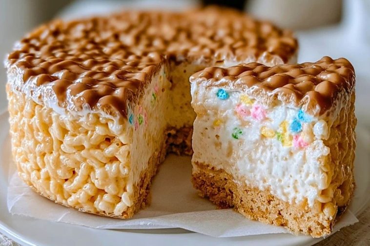 Rice Krispie Treat Cheesecake