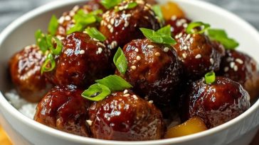 Slow Cooker Teriyaki Meatballs