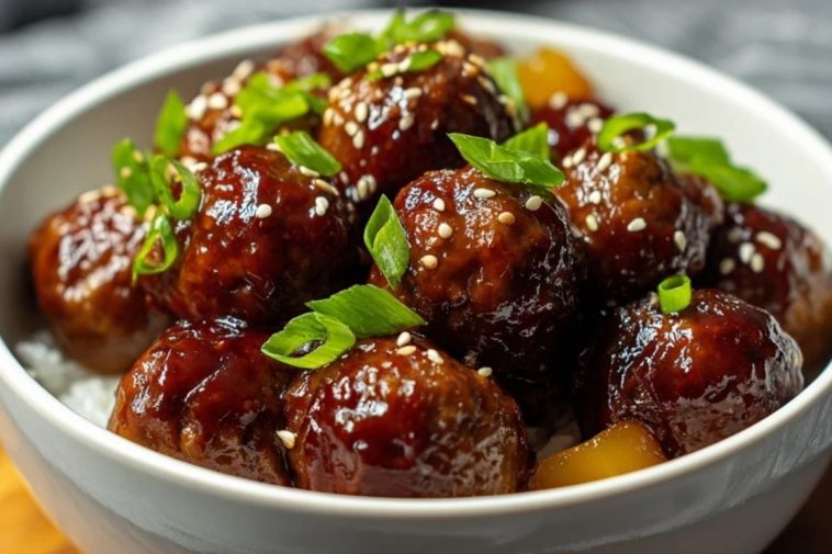 Slow Cooker Teriyaki Meatballs