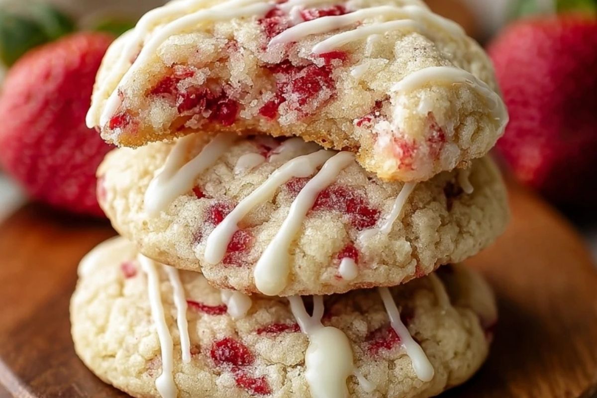 Strawberry Cheesecake Cookies