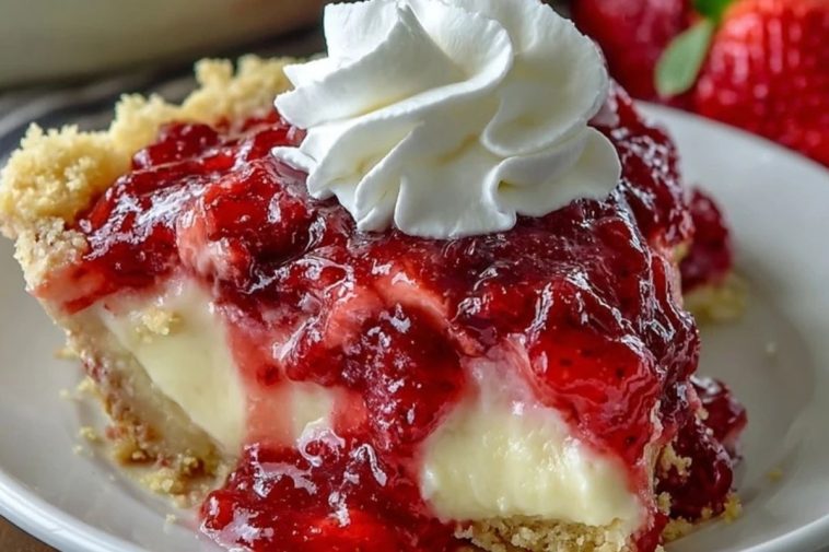 Strawberry Cheesecake Dump Cake
